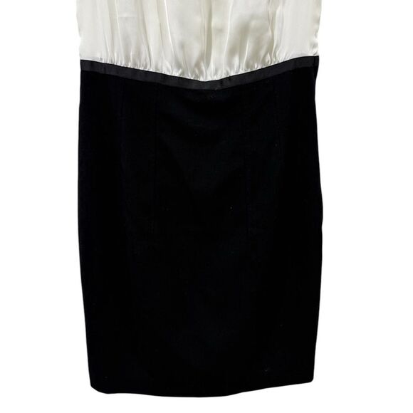 NWT H&M Satin Lace Black and White Cocktail Dress Size 8 - Picture 3 of 6